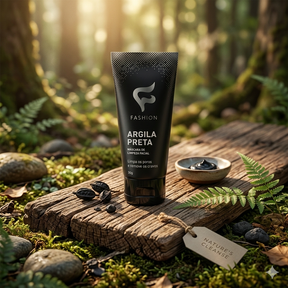 MASCARA FACIAL ARGILA PRETA FASHION 30g remoção de cravos