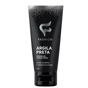 MASCARA FACIAL ARGILA PRETA FASHION 30g remoção de cravos